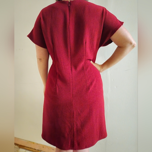 ASOS design simple maroon dress - Picture 2 of 3